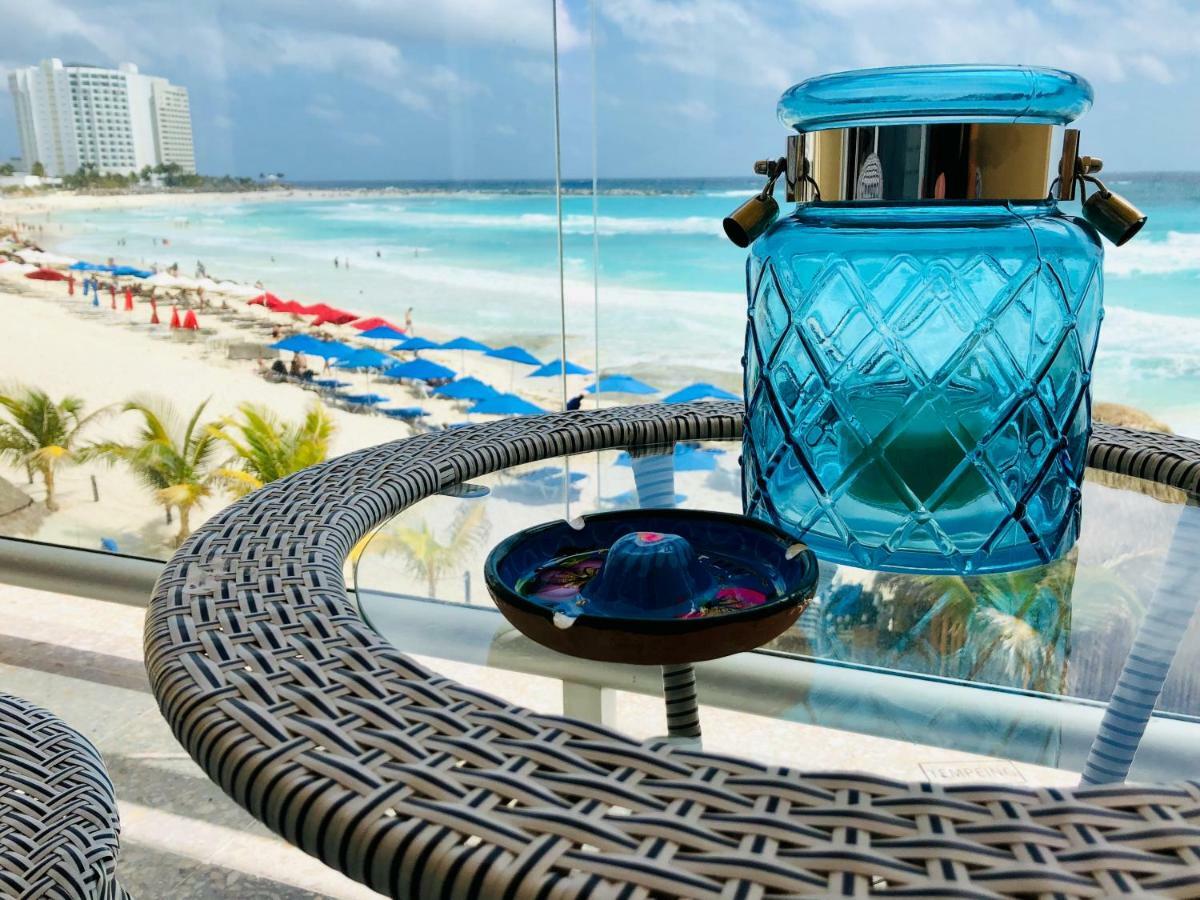 Salvia - Beachfront Studio Cancun Bagian luar foto